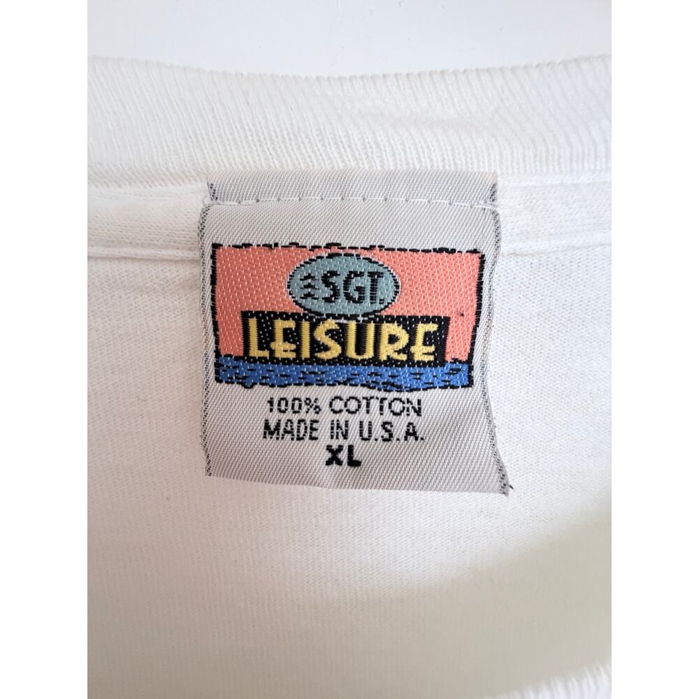 SGI Leisure Beaver Creek Long Sleeve T Shirt Mens XL White Made USA - Picture 3 of 4